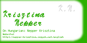 krisztina nepper business card